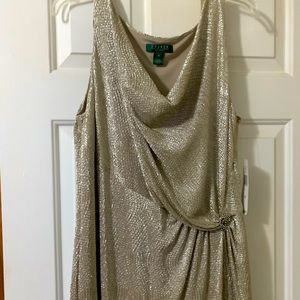 Gold NWT Ralph Lauren Evening Gown